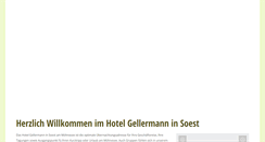 Desktop Screenshot of hotel-gellermann.de